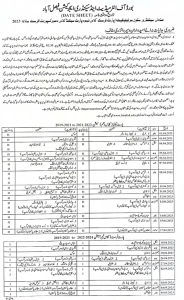 date sheet faislabad BISE Islamabad 51