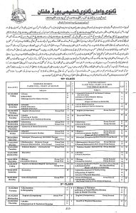 Date Sheet for SSC 1st Annual Examination 2024 2 Islamabad 51