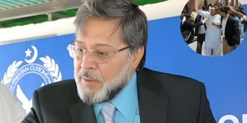 Image of attack pti lawyers on khawar maneka