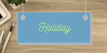 Image of public holidays chart design