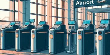 Image of Entrance Gate Area on Airport