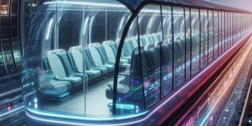 Image of tourism glass train