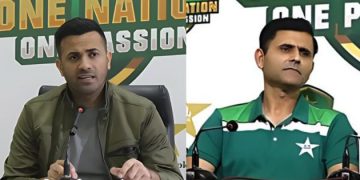 Image of Wahab Riaz and Abdul Razzaq