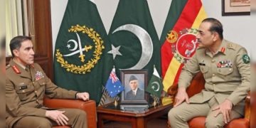 Australian Army Chief Arrives at GHQ