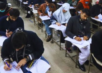 Image of Students in Exam Hall during paper