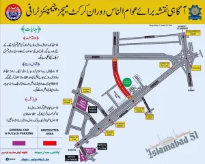 ICC Champions Trophy Traffic Plan Map Image