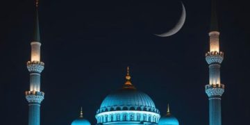 Picture of Mosque and Moon