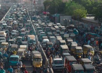 Image of Heavy Traffic on Road