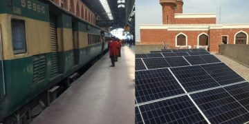 Solar System Installed on Railway Station