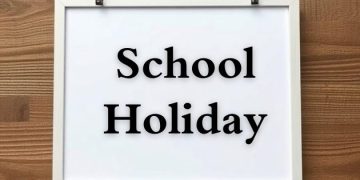 Image of School Holiday Board