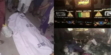 Bus and Rickshaw Accident