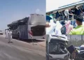 Bus Accident on Road in Saudi