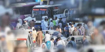 transport stand bus passengers