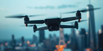 Image of drone camera in Air