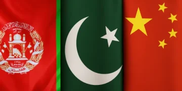 Pakistan Afghanistan China Flags