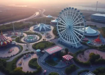 Ferris Wheel in Theme Park