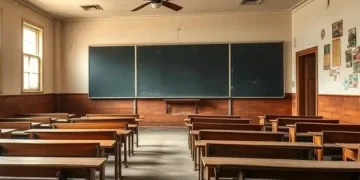 Govt School Empty classroom in Pakistan