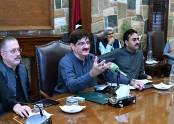 Syed Murad Ali Shah Speaking in Meeting
