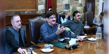 Syed Murad Ali Shah Speaking in Meeting