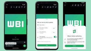 WhatsApp to introduce status reshare option in upcoming update soon 2 Screen Shot of Status Share Option