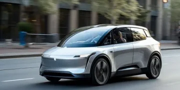 Image Show Electric Vehicle on Road