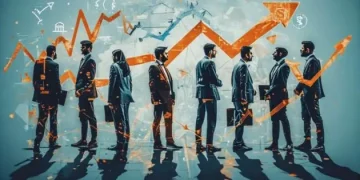 Image of Employees and Salary Increase Graph Up