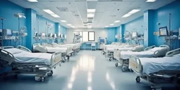 Image Show Patients Bed Room in Hospital