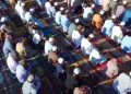 Image of Prayer in Mosque during Namaz