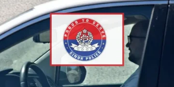 car driving Sindh police