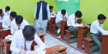 Image of students in class room during paper
