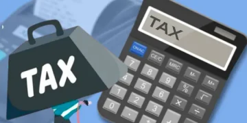 symbolic picture Tax, Calculator