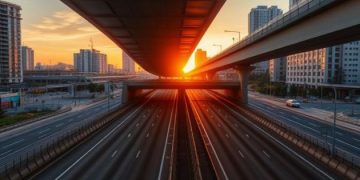Image show road and underpass with flyover